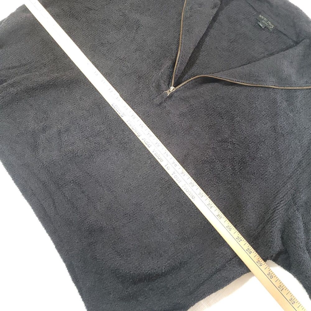 Barefoot Dreams Cozychic‎ Light Oversized Sweater 3X Black Half Zip - Picture 8 of 13